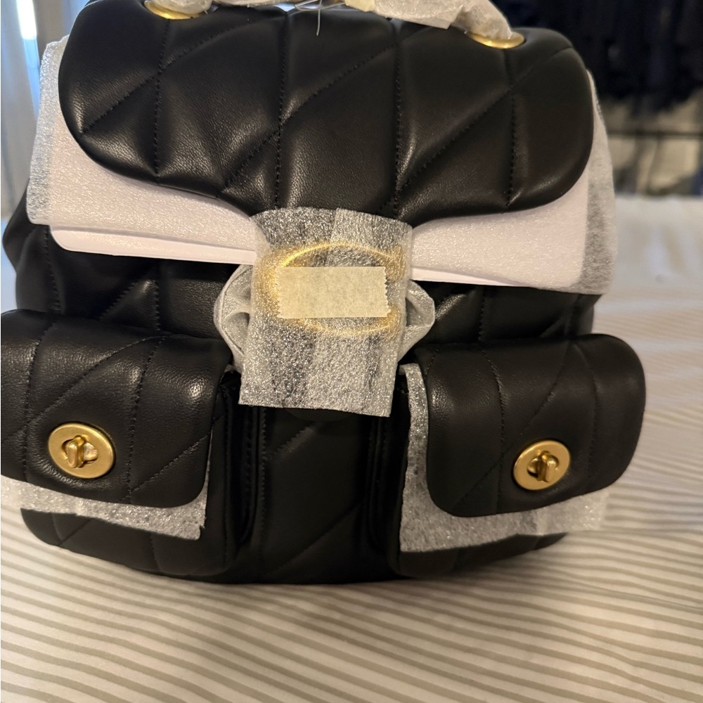 Coach TabbyBackpack - Brass/Blk - Picture 5 of 7